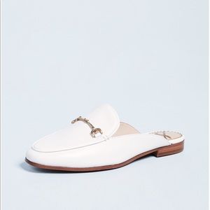 Sam Edelman White Linnie Leather Mule